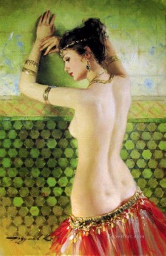 Pretty Woman KR 009 Desnudo impresionista Pinturas al óleo